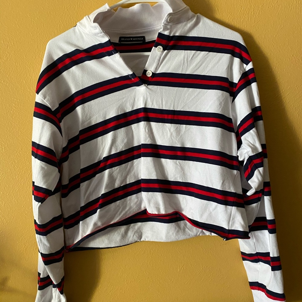 Brandy Melville stripe polo